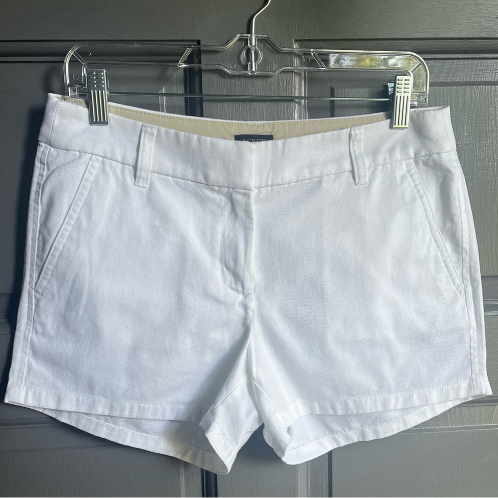 J. Crew‎ 3.5” White Chino Shorts